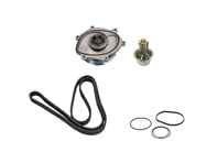 Kit pompa acqua, cinghia e termostato. Porsche 981 Boxster / Cayman / Porsche 991.1 - 0PB121035A, 9A110221800, 0PB903137A, 9A110222602, 9A110622603, 9A712111000, 9A110655900, 0PB121688